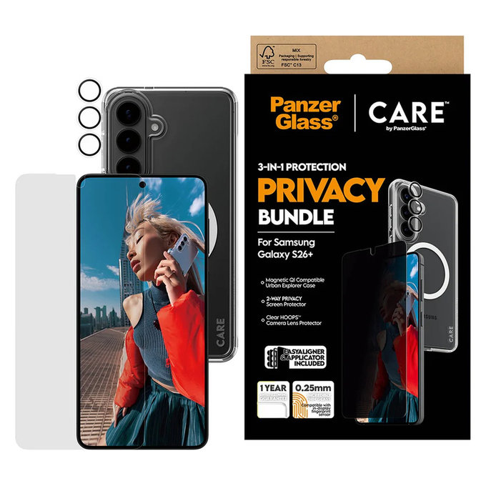 Bundle Privacy 3-in-1 per Samsung Galaxy S26+, PanzerGlass