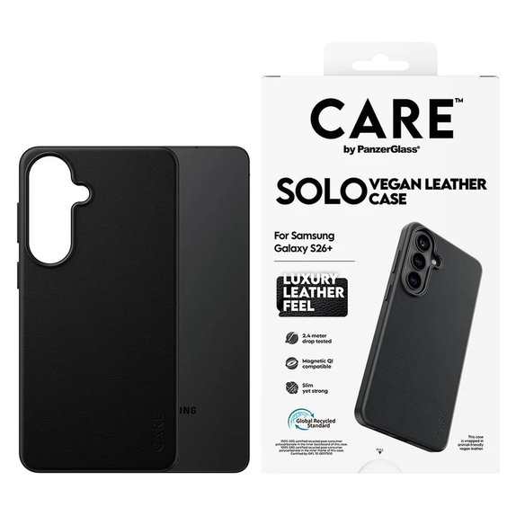Custodia Solo per Samsung Galaxy S26+, Nero, PanzerGlass