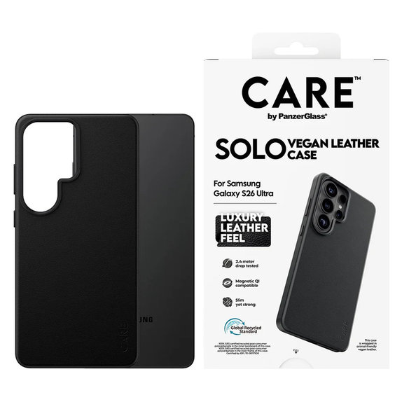 Custodia Solo per Samsung Galaxy S26 Ultra, Nero, PanzerGlass