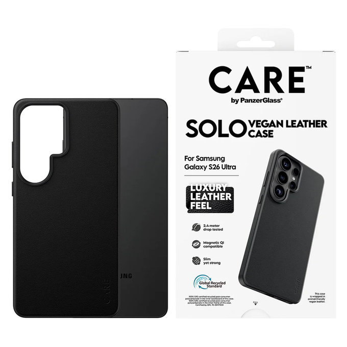 Custodia Solo per Samsung Galaxy S26 Ultra, Nero, PanzerGlass