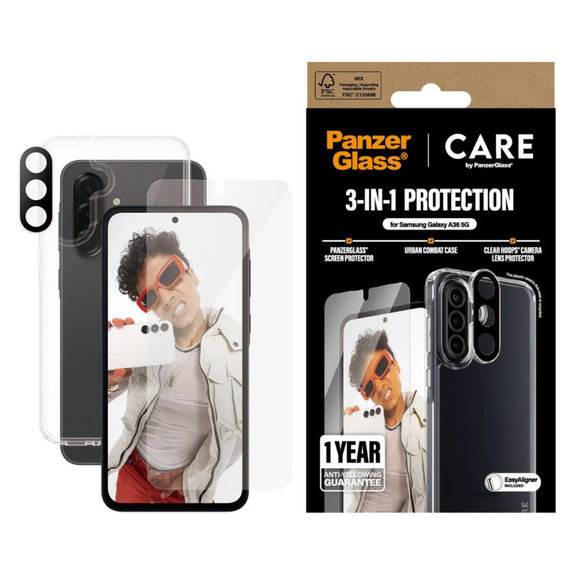 Bundle 3-in-1 per Samsung A36 5G, CARE