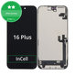 Schermo In-Cell HD+ per iPhone 16 Plus, Vetro touch con cornice