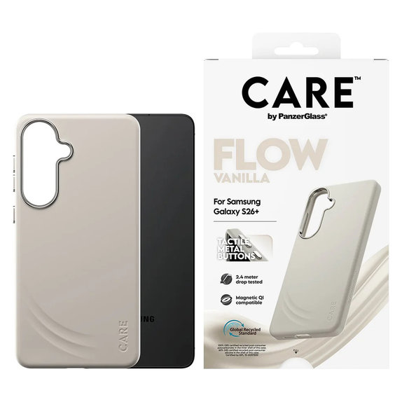 Custodia FLOW con QI per Samsung Galaxy S26+, Vanilla, PanzerGlass