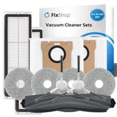 Set di ricambio per Xiaomi Dreame L10s Ultra, Xiaomi Dreame L10s Pro (1x spazzola principale, 2x filtro, 2x spazzola laterale, 4x panno lavapavimenti, 2x sacchetto raccoglipolvere)