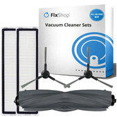 Set di ricambio per Xiaomi Dreame D9 Max Gen2, D10s, D10s Pro (1x spazzola principale, 2x filtro, 2x spazzola laterale - Black)