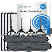 Set di ricambio per Xiaomi Dreame D9 Max Gen2, D10s, D10s Pro (2x spazzola principale, 4x filtro, 4x spazzola laterale - Black)