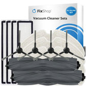 Set di ricambio per Xiaomi Dreame D9 Max Gen2, D10s, D10s Pro (2x spazzola principale, 4x filtro, 4x spazzola laterale - Black, 4x panno lavapavimenti)