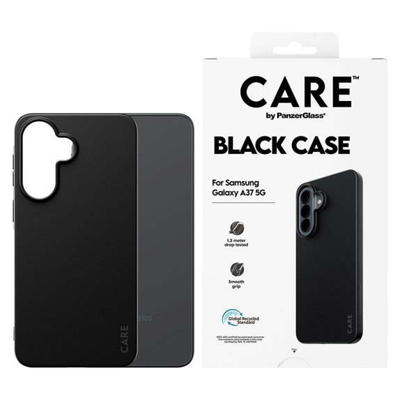 Custodia TPU per Samsung A37, Nero, CARE