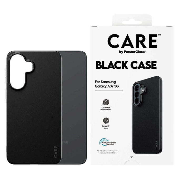 Custodia TPU per Samsung A37, Nero, CARE