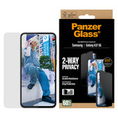 Vetro temperato UWF Privacy con applicatore per Samsung Galaxy A37, Trasparente, PanzerGlass