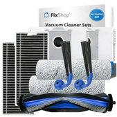 Set di ricambi per Ecovacs Deebot X9 Pro Omni (1x spazzola principale, 2x filtro, 2x spazzola laterale, 2x panno mop, 2x sacchetto polvere)