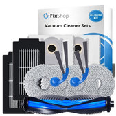 Set di ricambi per Ecovacs Deebot T30C Omni (1x spazzola principale, 2x filtro, 2x spazzola laterale, 4x panno mop, 2x sacchetto polvere)