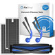 Set di ricambi per Ecovacs T80 Omni, T80 (1x spazzola principale, 2x filtro, 2x spazzola laterale)