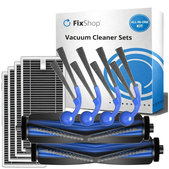 Set di ricambi per Ecovacs T80 Omni, T80 (2x spazzola principale, 4x filtro, 4x spazzola laterale)