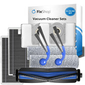 Set di ricambi per Ecovacs T80 Omni, T80 (1x spazzola principale, 2x filtro, 2x spazzola laterale, 2x panno mop, 2x sacchetto polvere)