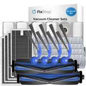 Set di ricambi per Ecovacs T80 Omni, T80 (2x spazzola principale, 4x filtro, 4x spazzola laterale, 4x panno mop, 4x sacchetto polvere)