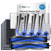 Set di ricambi per Ecovacs Deebot X11 Pro, X11 (2x spazzola principale, 4x filtro, 4x spazzola laterale, 4x panno mop, 4x sacchetto polvere)