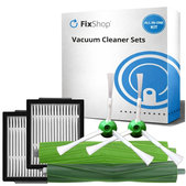 Set di ricambi per iRobot Roomba e-series, i-series, j-series (1 paio di spazzole principali, 2x filtro, 2x spazzola laterale)