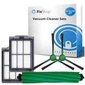 Set di ricambi per iRobot Roomba Plus 405 Combo, 505 Combo (1x spazzola principale, 2x filtro, 2x spazzola laterale)