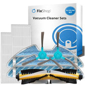 Set di ricambi per Sencor SRV9250, 9200, 8250, 6250, 4200 (1x spazzola principale, 2x filtro, 2x spazzola laterale, 2x panno mop)