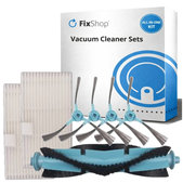 Set di ricambi per Tesla IQ400, IQ400 Plus, Sencor 6485BK (1x spazzola principale, 2x filtro, 4x spazzola laterale)