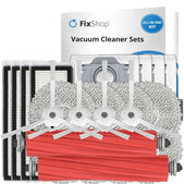 Set di ricambi per Roborock Qrevo MaxV, Pro, S (2x spazzola principale, 4x filtro, 4x spazzola laterale, 8x panno mop, 4x sacchetto polvere)