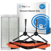 Set di ricambi per Xiaomi Viomi V2, V2 Pro, V3, SE, Mi Robot Vacuum Mop Pro (P), 2S (1x spazzola principale, 2x filtro, 2x spazzola laterale)