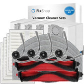 Set di ricambi per Xiaomi Roborock Q7 M5, Q7 M5+, Q7 L5, Q7 L5+ (2x spazzola principale, 4x filtro, 4x spazzola laterale, 4x panno mop, 4x sacchetto polvere)