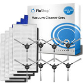 Set di ricambi per Xiaomi Robot Vacuum E5 (4x filtro, 8x spazzola laterale)