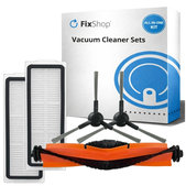 Set di ricambi per Xiaomi Robot Vacuum X20 Max, X20 Pro (1x spazzola principale, 2x filtro, 2x spazzola laterale)