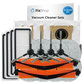 Set di ricambi per Xiaomi Robot Vacuum X20 Max, X20 Pro (2x spazzola principale, 4x filtro, 4x spazzola laterale, 8x panno mop, 4x sacchetto polvere)