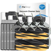 Set di ricambi per Dreame X50 Ultra, L50 Ultra, L40s Ultra, L40s Pro Ultra, X50 Master, Mova V50 (2 paia di spazzole principali, 4x filtro, 4x spazzola laterale, 8x panno mop, 4x sacchetto polvere)