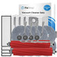 Set di ricambi per Roborock QV 35A, QR 798, QV35S (2x spazzola principale, 4x filtro, 4x spazzola laterale, 8x panno mop, 4x sacchetto polvere)