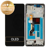 Schermo per Motorola Moto G86 5G, Vetro touch con cornice, Cosmic Sky, 5D68C30475, Genuine Service Pack