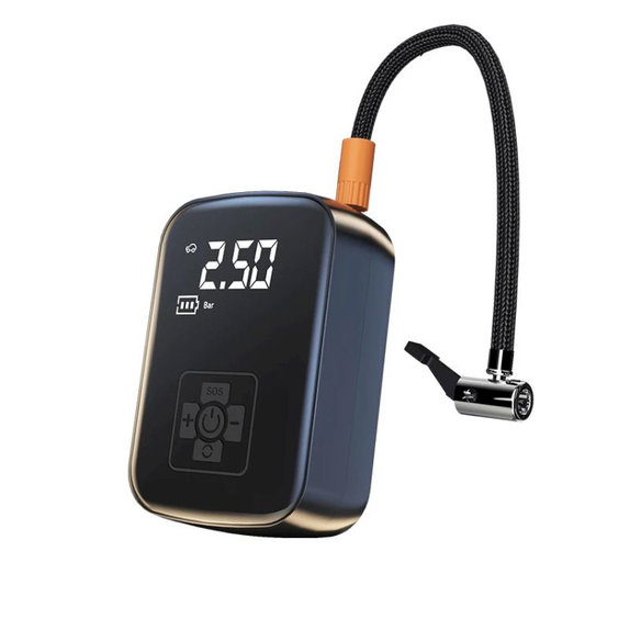 Compressore per pneumatici senza fili con display digitale, 150 PSI, nero