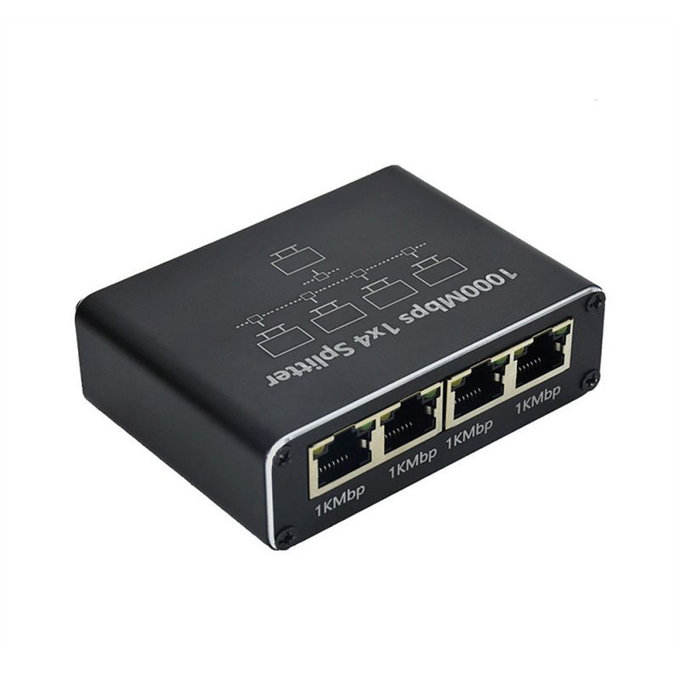 Switch Ethernet Gigabit RJ45, 4 porte, 1000 Mbps