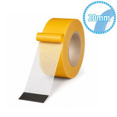 Nastro biadesivo retinato, 20mm x 20m, trasparente