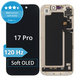 Schermo Soft OLED 120Hz per iPhone 17 Pro, Vetro touch con cornice, DIAGNOSTIC