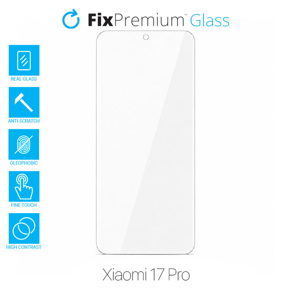 Vetro temperato per Xiaomi 17 Pro, FixPremium