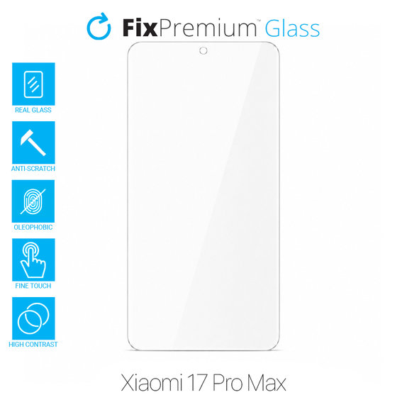 Vetro temperato per Xiaomi 17 Pro Max, FixPremium