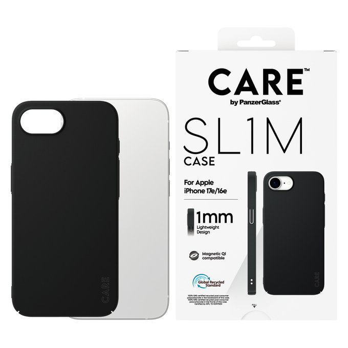 Custodia SL1M con MagSAFE by PanzerGlass per iPhone 17e/16e, Nero, PanzerGlass