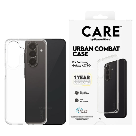 Custodia Urban Combat per Samsung Galaxy A27, Trasparente, PanzerGlass