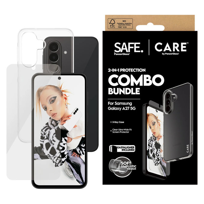 Bundle 2-in-1 per Samsung Galaxy A27, PanzerGlass