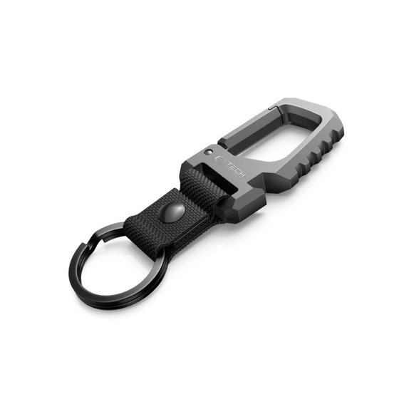 Portachiavi Slidelock Carabiner Keychain, Gunmetal, Tech-Protect