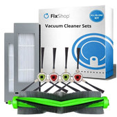 Set di ricambio per iRobot Roomba Combo 1138, Ecovacs Deebot Ozmo 930 (1x Spazzola principale, 2x Filtri, 2 coppie di spazzole laterali)