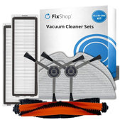 Set di ricambio per Xiaomi Dreame Bot L10 Pro, D9, D9 Pro, D9 Max, Trouver LDS (1x Spazzola principale, 2x Filtri, 2x Spazzole laterali, 2x Panni per mocio)