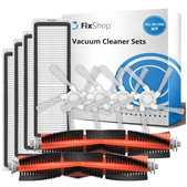 Set di ricambio per Xiaomi Dreame Bot W10, W10 Pro (2x Spazzole principali, 4x Filtri, 4x Spazzole laterali)