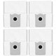 Sacchetto per aspirapolvere, 4 pz. per Ecovacs Deebot T30c, T50-series, T80-series, X8-series, X9 Pro-series