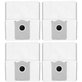 Sacchetto per aspirapolvere, 4 pz. per Ecovacs Deebot T30c, T50-series, T80-series, X8-series, X9 Pro-series