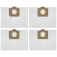 Sacchetto per aspirapolvere, 4 pz., Tessuto non tessuto per Kärcher MV 3, WD 3, WD 3.000-series, A-series, SE-series